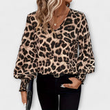 Stylna bluza z leopardjim vzorcem