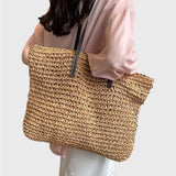 Sara | Woven Shopper Bag
