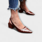 Zala | Nepravilni Slingbacks Debeli Peti
