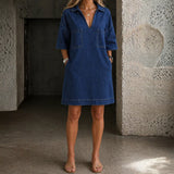 Ajda | Prijetna denim obleka