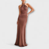 Nina | Slinky Obleka Maxikleid z Ovratnikom