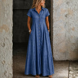 Alenka | Dolgo jeans obleko