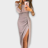 Tanja | Elegantna obleka brez naramnic