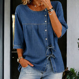 Petra | Vintage dolga denim bluza