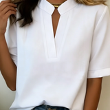 Sara – Elegantna šifonska bluza z V-izrezom