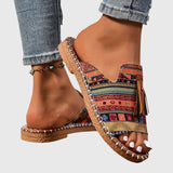 AURA | Boho sandali s pomponi Nathalie