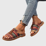 AURA | Boho sandali s pomponi Nathalie