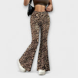 Meta | Leopard Bootcut Hlače