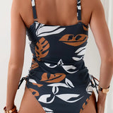 Ines – Elegantni tankini s tropskim vzorcem