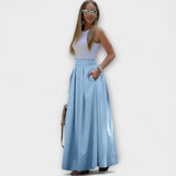 Simona | Eleganten Maxirok z visokim pasom