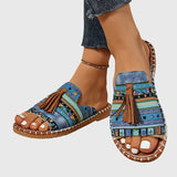 AURA | Boho sandali s pomponi Nathalie