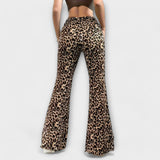 Meta | Leopard Bootcut Hlače