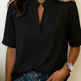 Sara – Elegantna šifonska bluza z V-izrezom