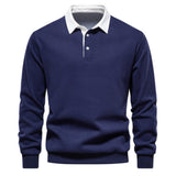 Emil - Elegantne dolge rokave Poloshirt meestele