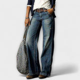 Lara | Jeans hlače s širokimi nogami