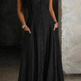 Alenka | Dolga denim obleka