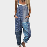 Daria | Modro grafično krpanka obleko