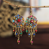 Selma | Retro Barviti Mandala Uhani