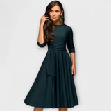 Sara | Elegantna obleka s swing krojem