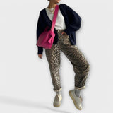 Lea | Vintage jeans z leopardjim vzorcem