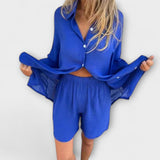 Lara | Komplet bluze in kratkih hlač