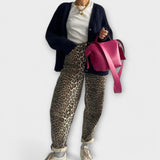 Lea | Vintage jeans z leopardjim vzorcem