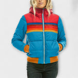Katja | Ženski retro parka s kapuco iz umetnega krzna