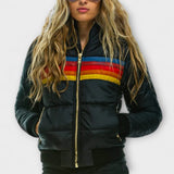 Katja | Ženski retro parka s kapuco iz umetnega krzna