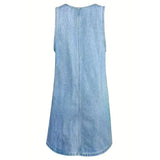Mateja | Prijetna denim obleka
