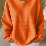 Alenka | Klasičen pulover z vafeljasto strukturo