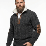 Will™ - Eleganten und bequemer Herrenpullover mit warmem Fleecekragen