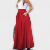 Simona | Eleganten Maxirok z visokim pasom