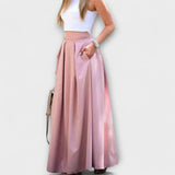 Simona | Eleganten Maxirok z visokim pasom