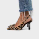 Helena | Slingback z leopardjim vzorcem