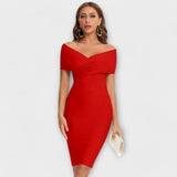 Karla | Elegantna obleka z V-izrezom