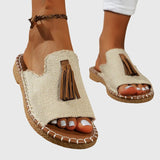AURA | Boho sandali s pomponi Nathalie