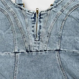 Živa | Denim obleka z nastavljivimi naramnicami