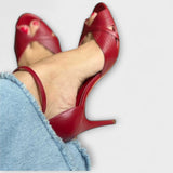 Petra | Strukturirani rdeči stiletto petelini