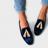Tina | Vintage navdihnjeni loaferji z resicami