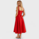 Vera | Korset Midikleid Obleke