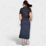 Sara | Eleganten top z V-izrezom in krilo