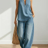 Irena | Dvodelni denim komplet