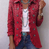 Nika | Boemska-rushe jakna s paisley ombre