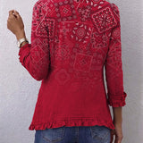 Nika | Boemska-rushe jakna s paisley ombre
